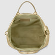 Italian Genuine Woven-Embossed Metallic Suede Top-Handle Bag | Urbino