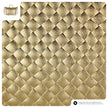 Italian Genuine Woven-Embossed Metallic Suede Top-Handle Bag | Urbino
