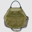 Italian Genuine Woven-Embossed Metallic Suede Top-Handle Bag | Urbino