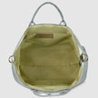Italian Genuine Woven-Embossed Metallic Suede Top-Handle Bag | Urbino
