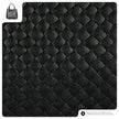 Italian Genuine Woven-Embossed Metallic Suede Top-Handle Bag | Savona