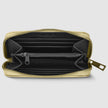 Italian Genuine Woven-Embossed Metallic Suede Wallet | Pesaro
