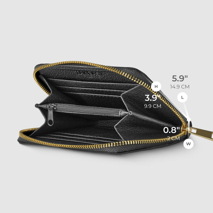 Italian Genuine Woven-Embossed Metallic Suede Wallet | Pesaro