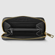 Italian Genuine Woven-Embossed Metallic Suede Wallet | Pesaro