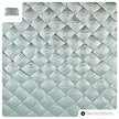 Italian Genuine Woven-Embossed Metallic Suede Wallet | Trento
