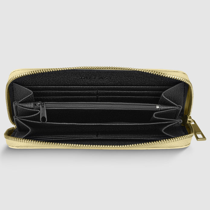 Italian Genuine Woven-Embossed Metallic Suede Wallet | Trento