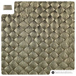 Italian Genuine Woven-Embossed Metallic Suede Wallet | Trento