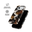 Cattle Drive | Brown & Black Cow Print iPhone Case
