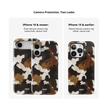 Cattle Drive | Brown & Black Cow Print iPhone Case