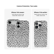 Platinum Predator | Black & White Cheetah Print iPhone Case