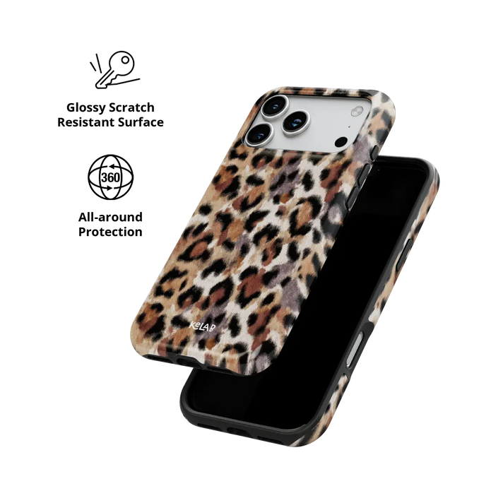 Sahara Plush | Tan Cheetah Print iPhone Case