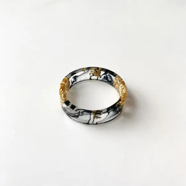 Floral Essence Resin Ring