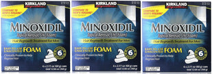 Kirkland Signature Hair Regrowth Minoxidil for Men 2.11oz (6 Ct) (Pack of 3)